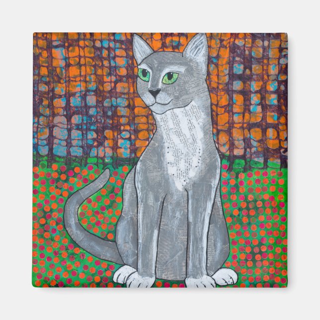 Happy Cat Magnet (Front)