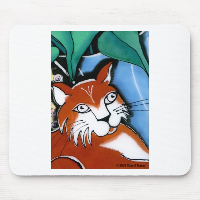 Happy Cat Mouse Pad (Front)