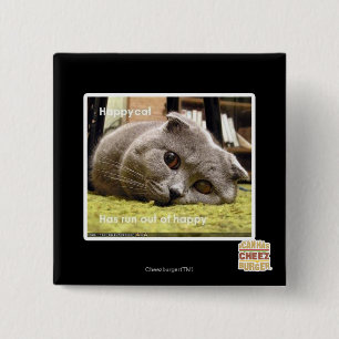 Happy cat, out of happy button