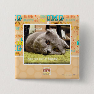 Happy cat, out of happy button