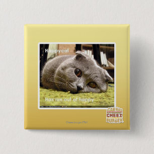 Happy cat, out of happy button