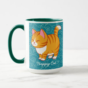 Happy Cat Personalized Mug