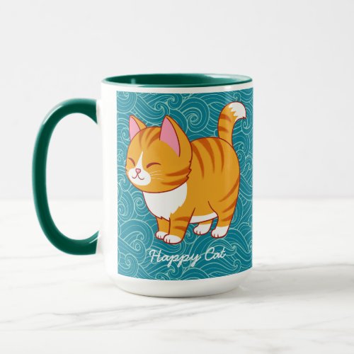 Happy Cat Personalized  Mug