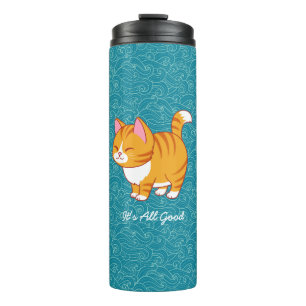Happy Cat Personalized Thermal Tumbler