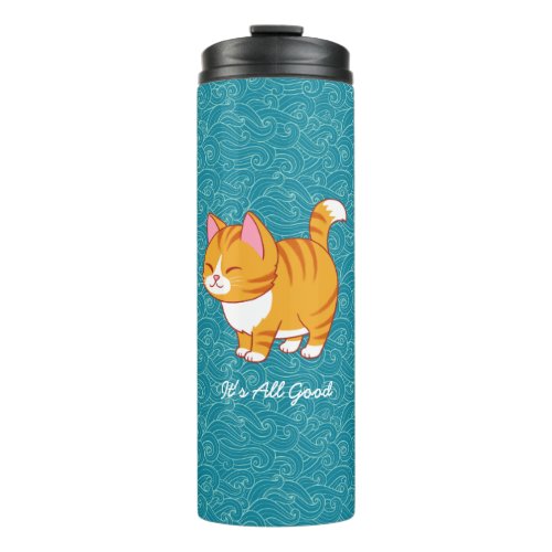 Happy Cat Personalized  Thermal Tumbler