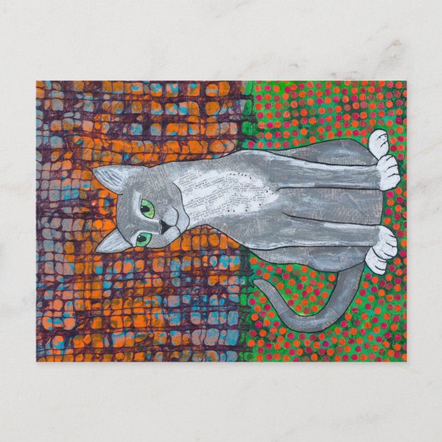 Happy Cat Postcard (Front)