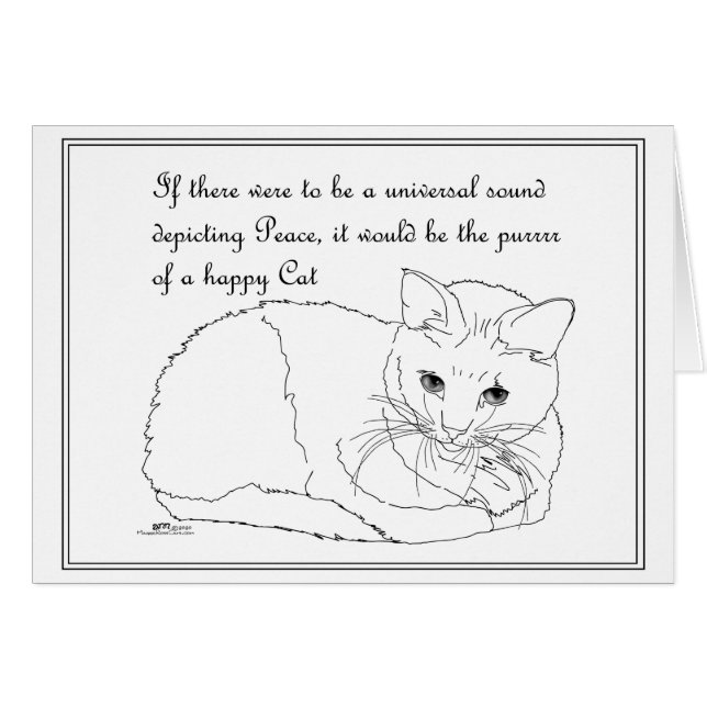 Happy Cat Purrrr Cards (Front Horizontal)