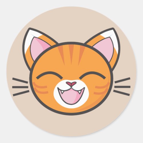 happy cat stickers