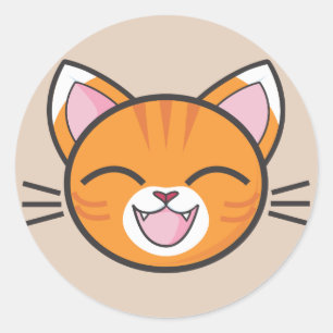 happy cat stickers
