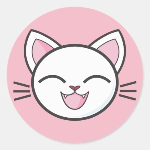 happy cat stickers