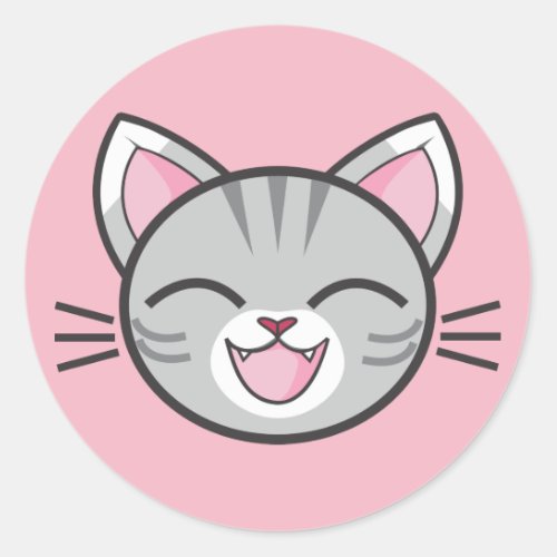 Happy cat stickers