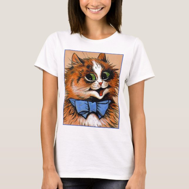 Happy Cat (Vintage Image) T-Shirt (Front)