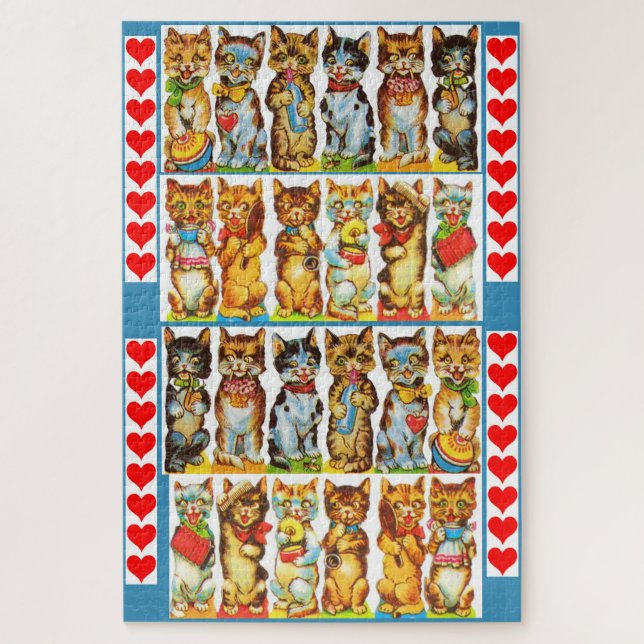happy cats jigsaw puzzle (Vertical)