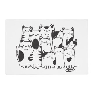 Happy Cats Laminated Placemat