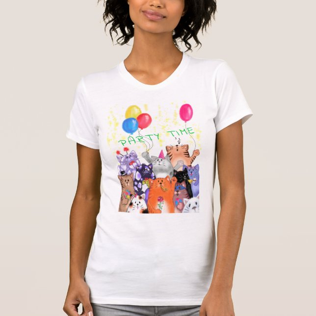 Happy Cats Party T-Shirt (Front)