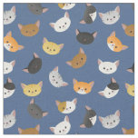 Happy Cats Pattern Fabric
