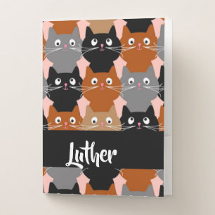 Happy cats pocket folder