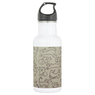Happy Cats Stainless Steel Water Bottle