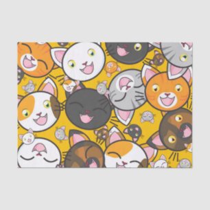 happy cats tissue paper