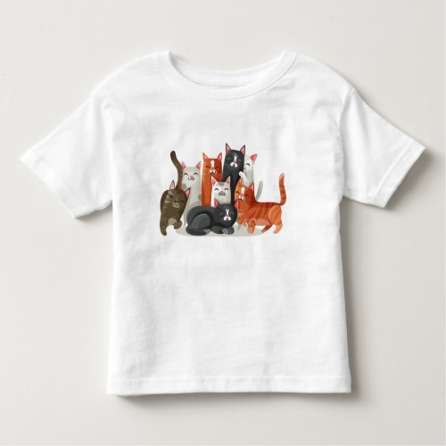 Happy Cats Toddler T_Shirt