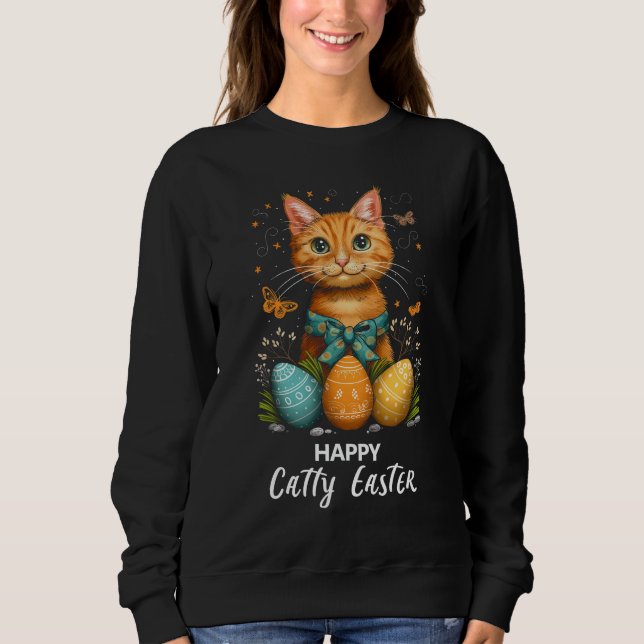 Happy Catty Easter Sweatshirt (Front)