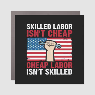 Happy Celebrate Labor Day Festival 2025 Classic- S Car Magnet