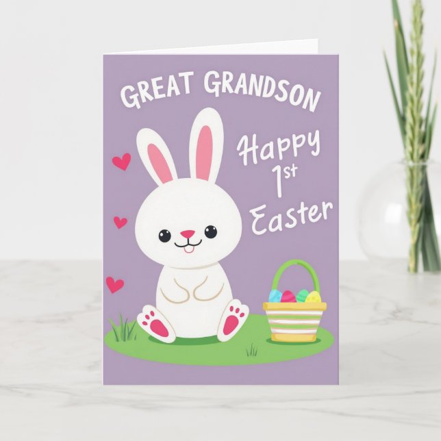Happy Celebration Bunny Card (Front)