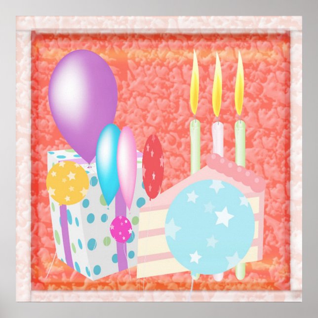 HAPPY Celebrations Cakes Candles Candels Poster (Front)