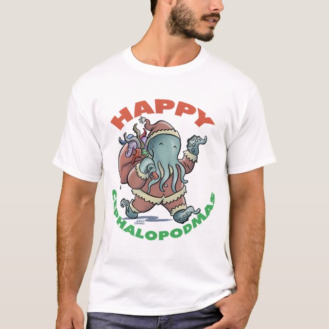 Happy Cephalopodmas T-Shirt (Front)