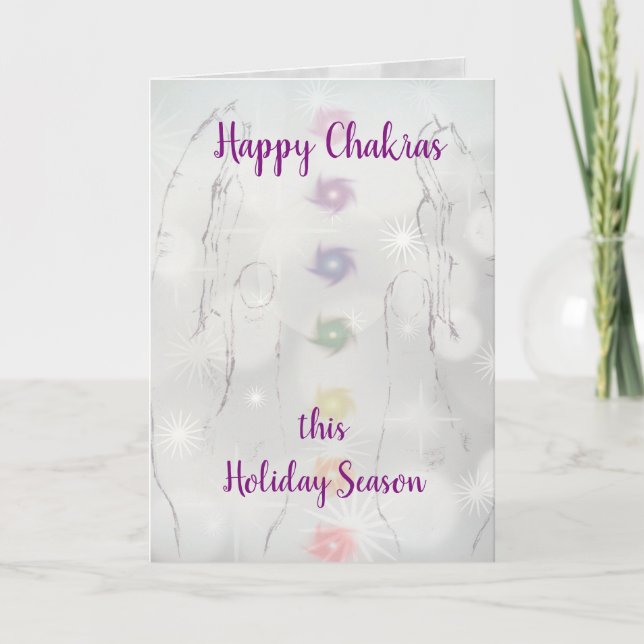 Happy Chakras Holiday Season Card (Front)