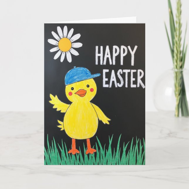 Happy Chalk Bird Season Card (Front)