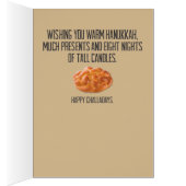 “Happy Challadays” Funny Hanukkah Holiday Card (Inside (Right))