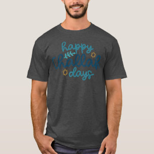 Happy Challah Days Funny Hanukkah Menorah Jewish H T-Shirt