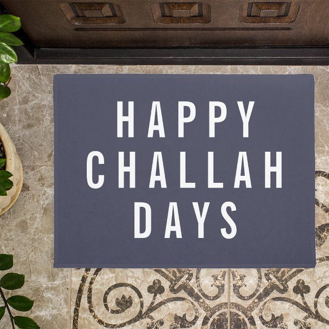 Happy Challah Days | Funny Holiday Chanukah Doormat (Creator Uploaded)