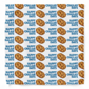 Happy Challah Days Hanukkah Chanukah Bread Loaf Bandana