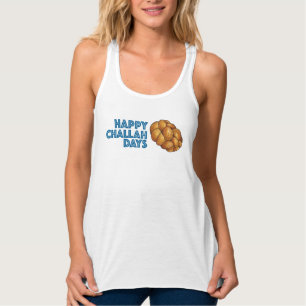 Happy Challah Days Hanukkah Chanukah Funny Holiday Tank Top