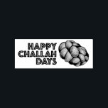 Happy Challah Days Hanukkah Chanukah Holiday Bread Rubber Stamp<br><div class="desc">Features an original marker illustration of a loaf of braided challah bread, with HAPPY CHALLAH DAYS in a fun font. Great for Hanukkah crafting and mailing! This food design is also available on other products. Lots of other foodie-themed illustrations are also available. Don't see what you're looking for? Need help...</div>