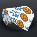 Happy Challah Days Hanukkah Chanukah Holiday Bread Tie<br><div class="desc">Features an original marker illustration of a loaf of braided challah bread,  with HAPPY CHALLAH DAYS in a fun font. Great for Hanukkah!

Don't see what you're looking for? Need help with customization? Contact this designer to have something created just for you.</div>