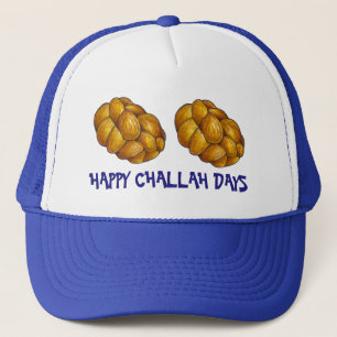 Happy Challah Days Hanukkah Chanukah Holiday Loaf Trucker Hat
