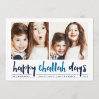 Happy Challah Days | Hanukkah Photo Card