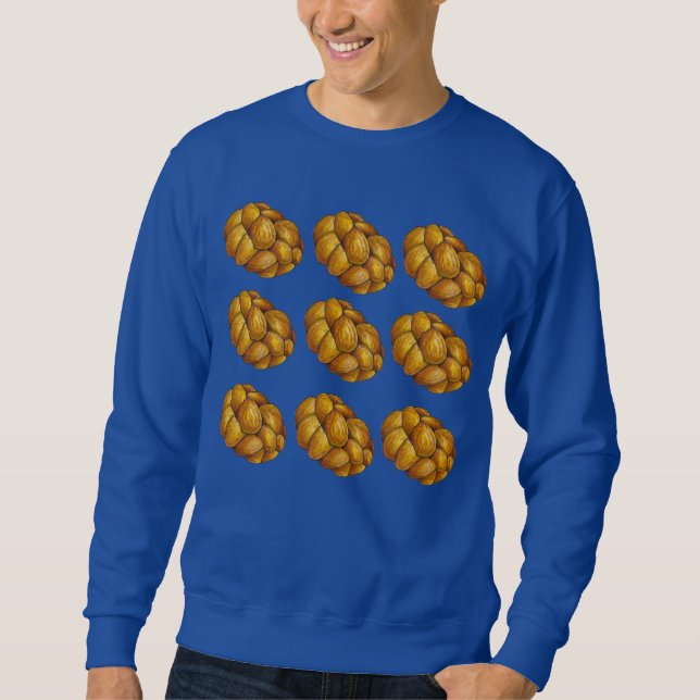 Happy Challah Days Holiday Hanukkah Chanukah Sweatshirt (Front)