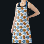 Happy Challah Days Holidays Hanukkah Chanukah Apron<br><div class="desc">All-over-print apron design features an original marker illustration of a loaf of braided challah bread.

This design is also available on other products. Don't see what you're looking for? Need help with customization? Contact Rebecca to have something designed just for you.</div>