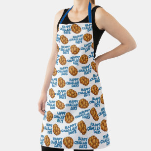 Happy Challah Days Holidays Hanukkah Chanukah Apron