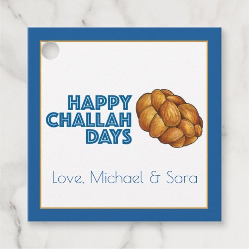 Happy Challah Days Holidays Hanukkah Chanukah Favor Tags