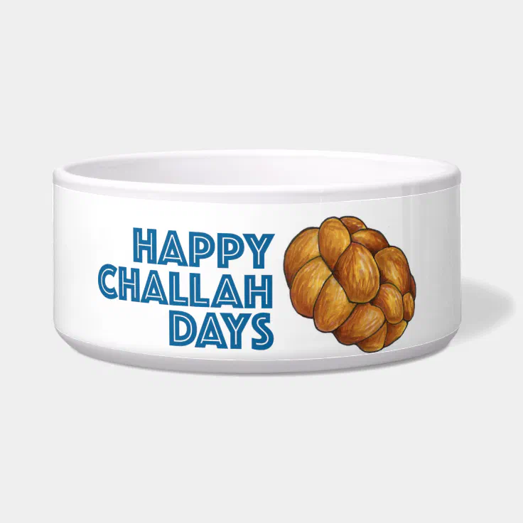 Happy Challah Days Jewish Holiday Hanukkah Bread Bowl Zazzle