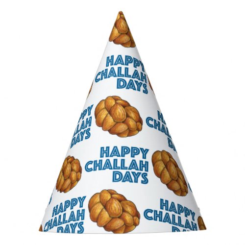 Happy Challah Days Jewish Holidays Bread Loaf Party Hat