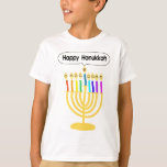 Happy Channukah Menora / Chanukia T-Shirt<br><div class="desc">hanuka,  hannuka,  hannukah,  hanukah,  hannukkah,  hanukkah,  chanuka,  channuka,  channukah,  chanukah,  channukkah,  chanukkah chanukia,  chanukkia,  hanukia,  hanukkia,  menora,  mennora,  menorra holiday,  holidays,  jewish,  judaism,  "happy hanukkah",  happy face",  candelabra, </div>