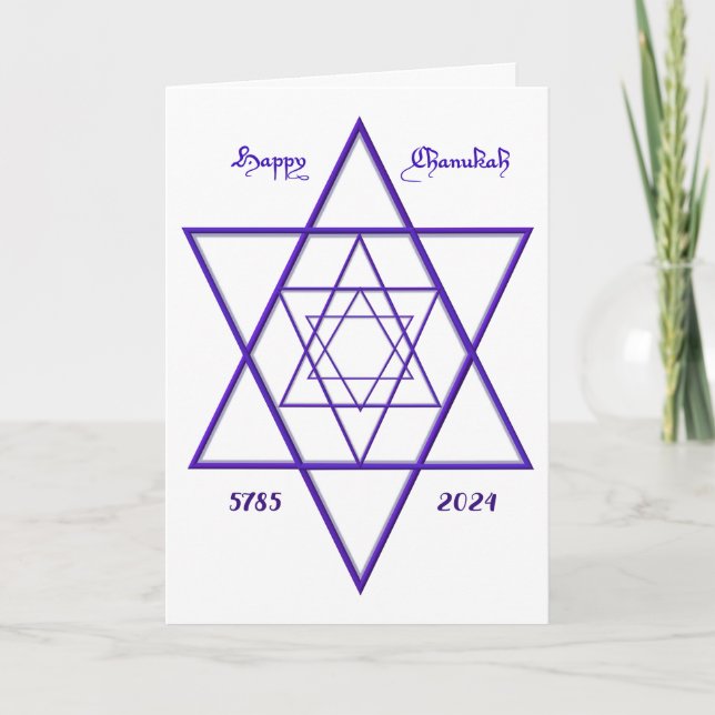 Happy Chanukah Fully Customizable Photo Card (Front)