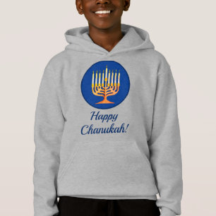 Happy Chanukah! Menorah Personalized Hoodie