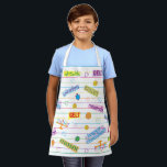 Happy Chanukah Pattern Apron<br><div class="desc">Happy Chanukah, Patterned Apron. All design elements can be transferred to other Zazzle products and edited. Happy Hanukkah! Thanks for stopping by. Much appreciated! Size: All-Over Print Apron, Small 24"x20" Whether you are cooking at home, hosting a summer BBQ, or creating arts & crafts- do so in style with our...</div>